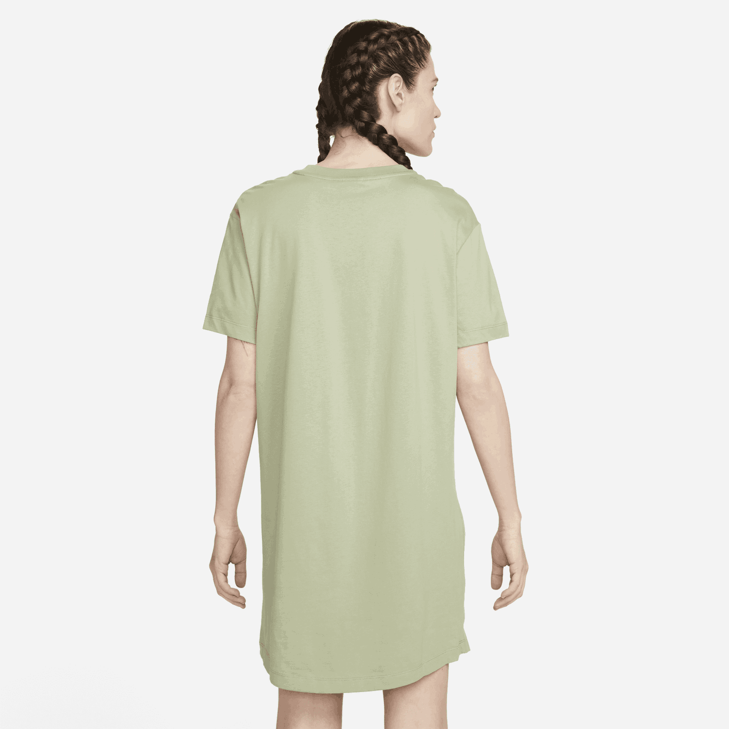 Pокля Nike Sportswear Essential T-Shirt Dress Зелено | DV7882-386, 1