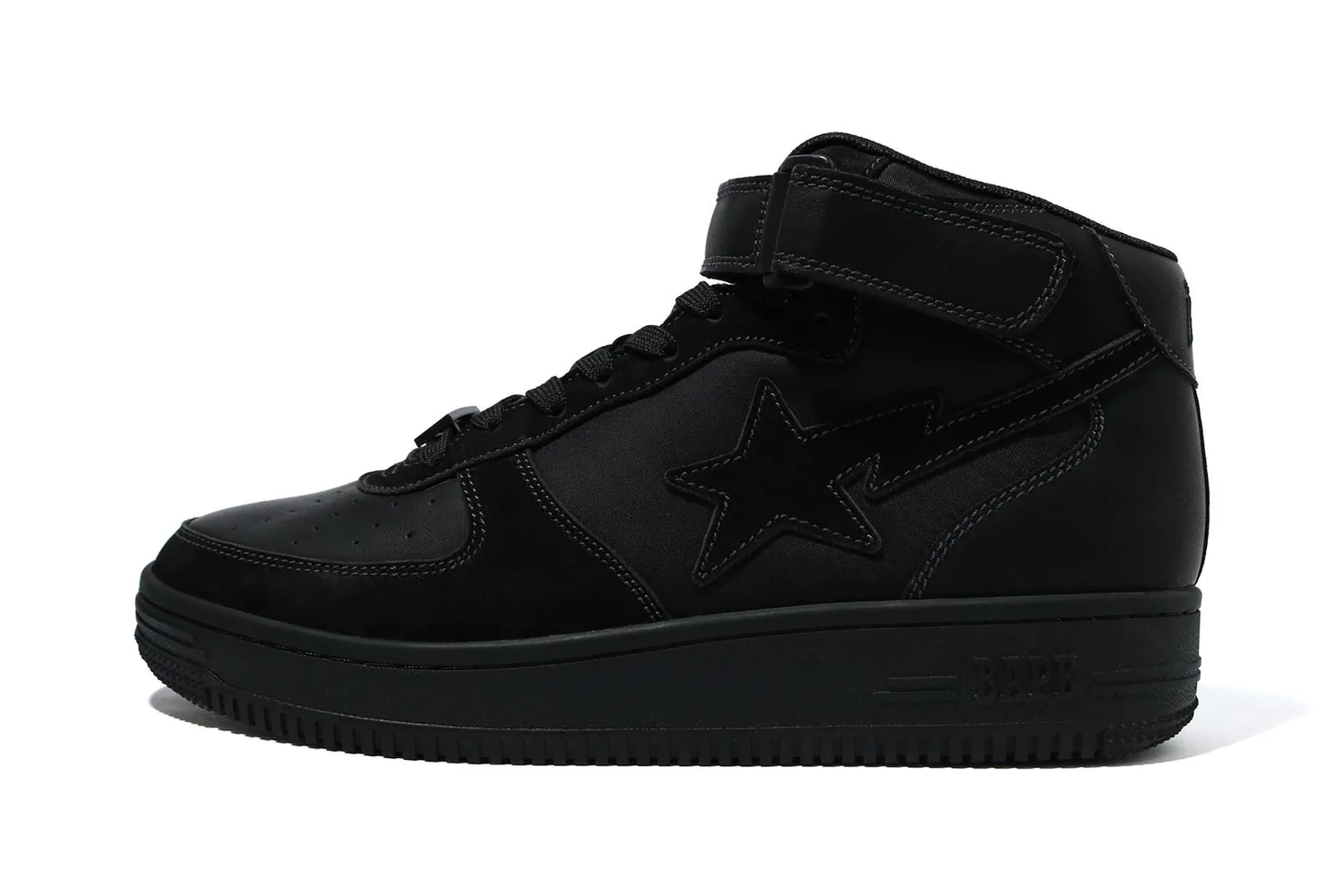 Кецове и обувки BAPE Military Sta Mid "Black" Черно | 1H30191006 BLK, 0
