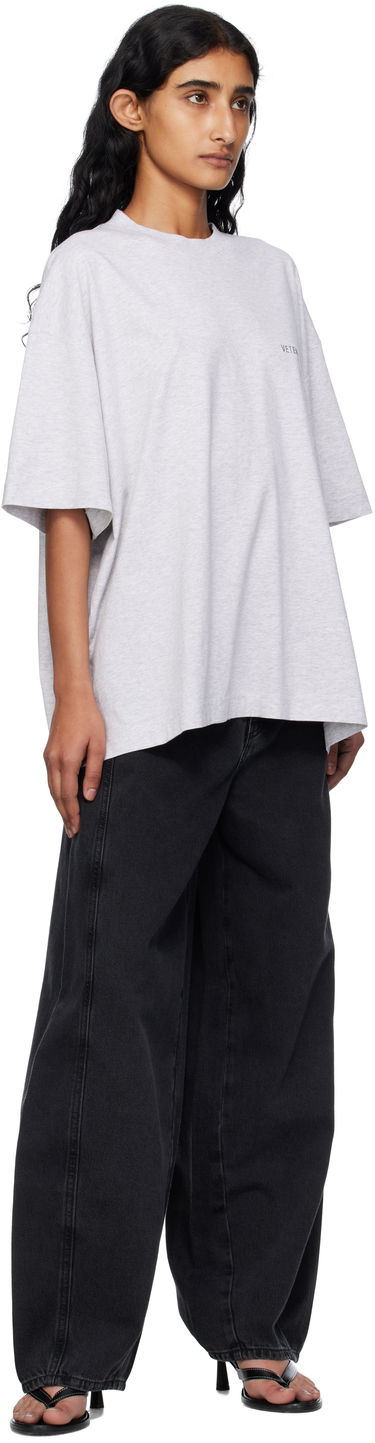 Тениска VETEMENTS Vetements Logo Regular Fit T-Shirt Сиво | UH76TR100G, 3