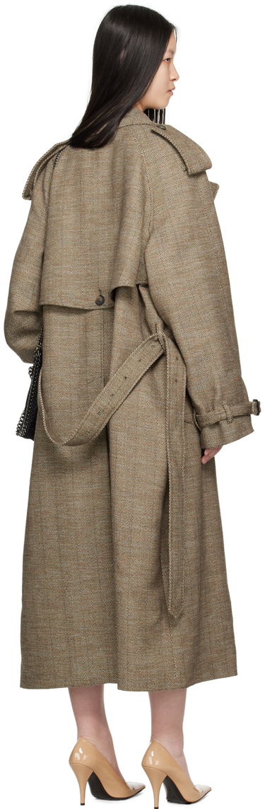 Тренчкот Stella McCartney Stella McCartney Belted Trench Coat Кафяво | 6700383EJ701, 2