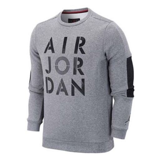Пуловер Jordan Jordan Word Mark Long Sleeve Sweatshirt Сиво | CK1355-091