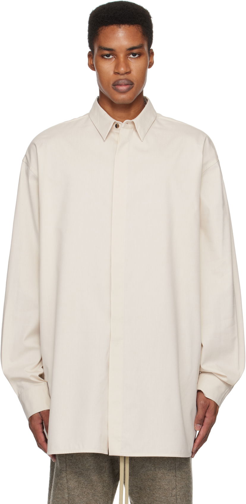 Риза Fear of God Vented Button Up Shirt Бежово | FG24FW50-1013OXF