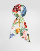 Dolce & Gabbana Floral Print Poplin Scrunchie