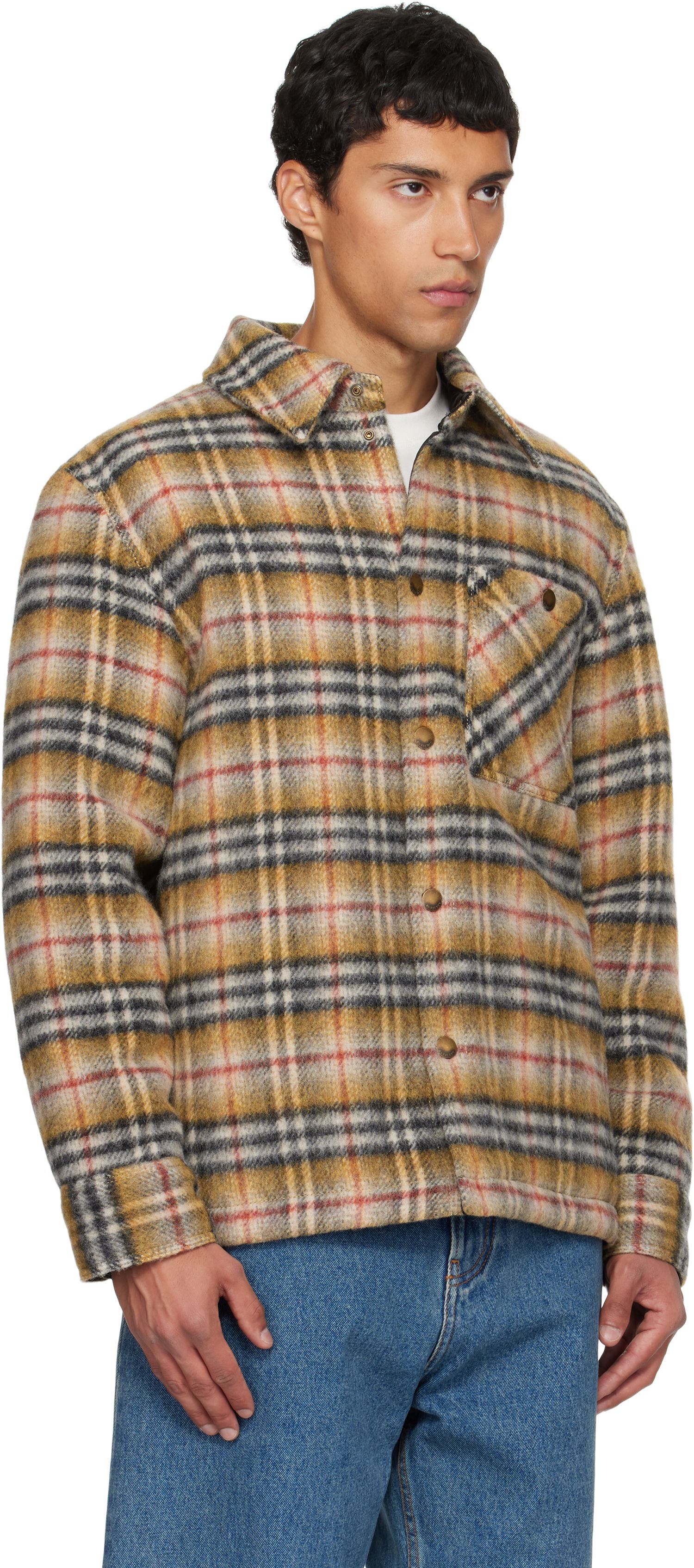 Яке Burberry Burberry Check Insulated Jacket Жълто | 8110913, 1