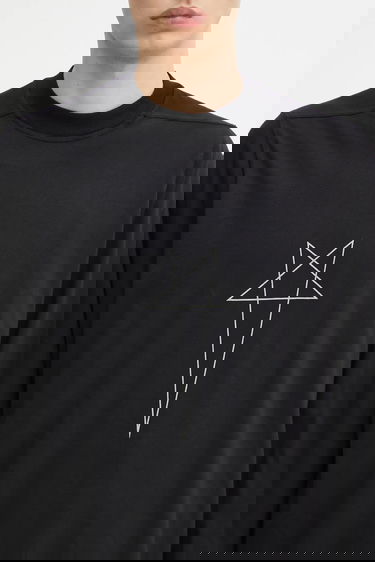 Тениска Rick Owens Rick Owens DRKSHDW Jumbo Long Sleeve T-Shirt Черно | DU02E7261.RNEP3, 3