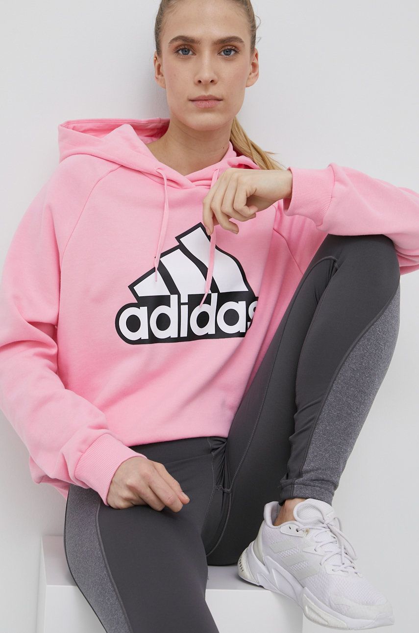Суитчър adidas Performance Hoodie Розово | HC9174, 0