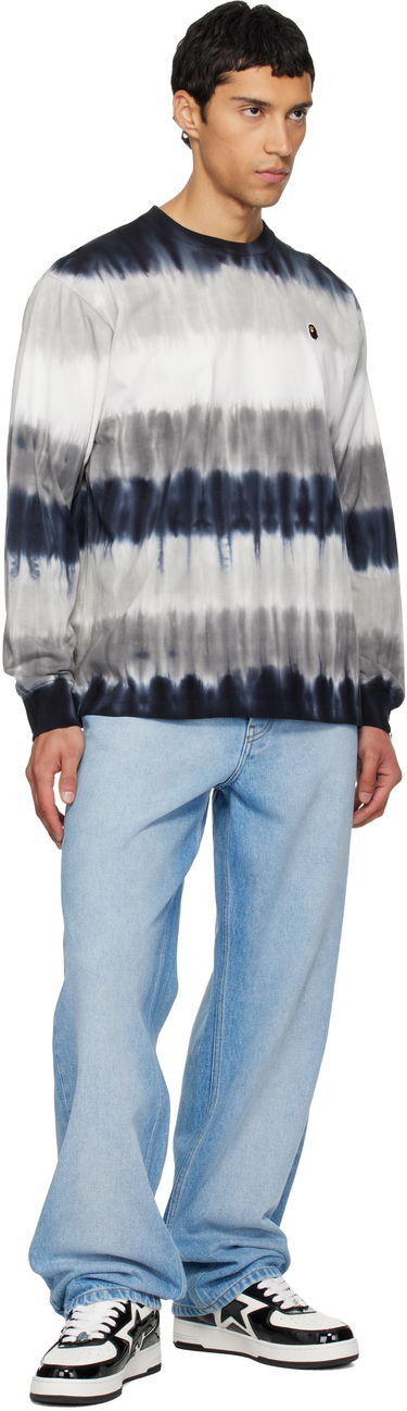 Тениска BAPE Drip Stripe LS T-Shirt Многоцветен | 001LTL801010M, 3