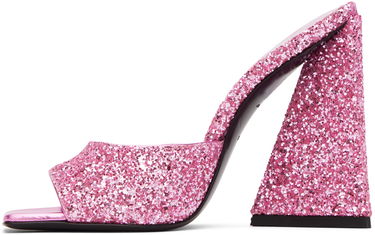Аксесоари The Attico Attico Devon Glitter Mules Розово | 232WS000 G001, 2