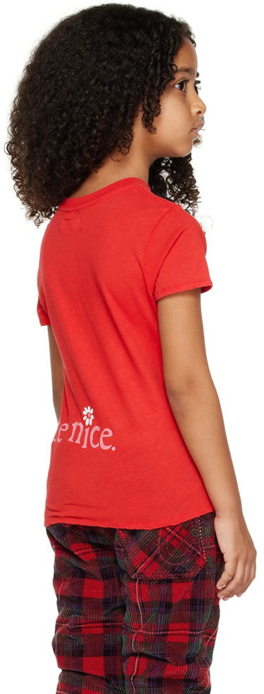 Тениска ERL ERL Kids 'Venice' T-Shirt Червено | ERL05KT006, 2