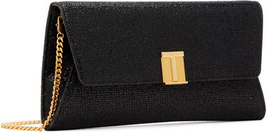 Чанта през рамо Tom Ford Glitter Textured Fabric Bag With Chain Strap Черно | L1736-TSY053X, 1