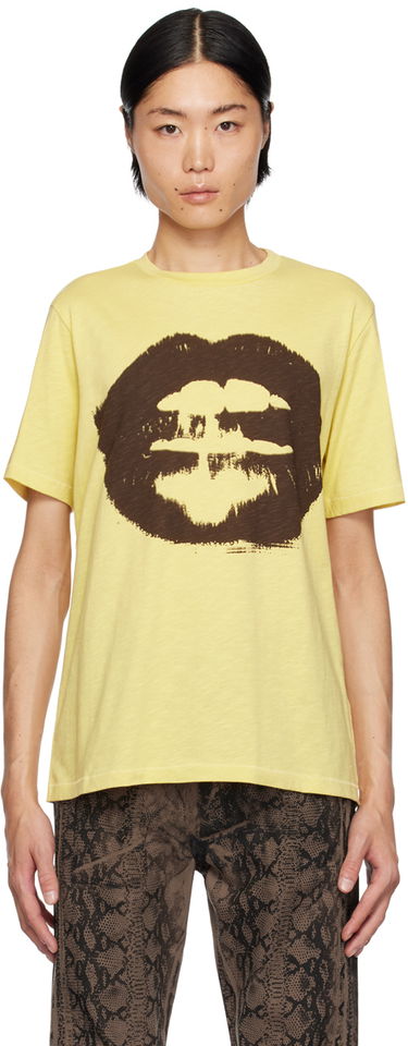 Тениска Paul Smith Paul Smith Commission Edition Lips Graphic T-Shirt Жълто | M1R-494Y-LP4033-09, 0