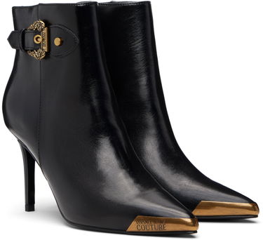 Кецове и обувки Versace Jeans Couture Logo Plaque Ankle Boots Черно | E79VA3S57_EZSC35, 3