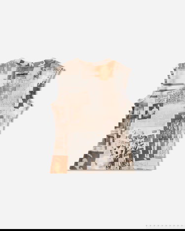 Потник Jean Paul Gaultier Jean Paul Gaultier Cotton Journal Tank Top Многоцветен | 26-01-W-TO401-J026P 030830, 2