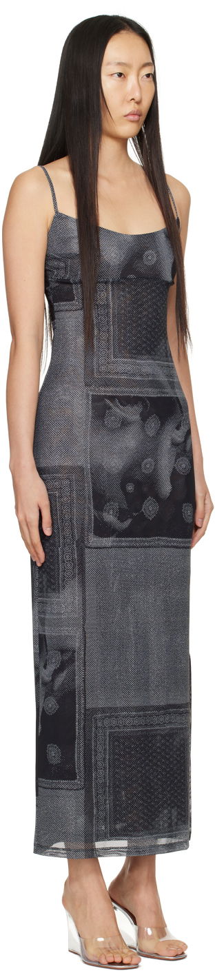 Pокля Miaou Miaou Thais Print Maxi Dress Черно | 5019PM1SCI, 1
