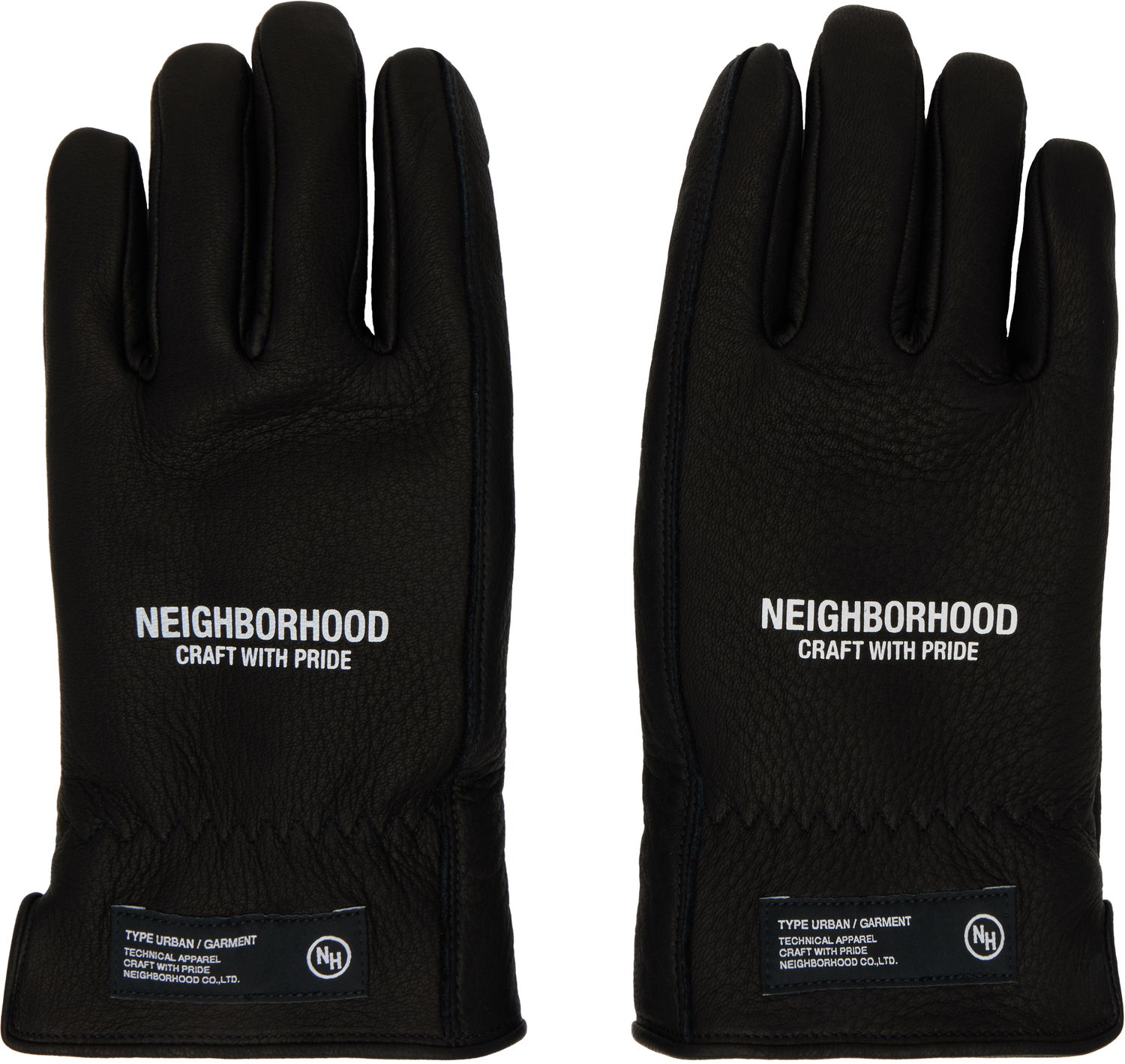 Ръкавици Neighborhood Leather Boa Gloves Черно | 242DPNH-AC01, 0