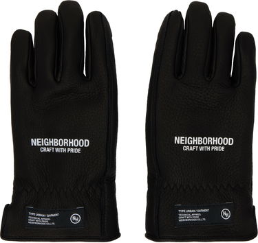 Ръкавици Neighborhood Leather Boa Gloves Черно | 242DPNH-AC01, 0