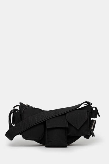 Чанта за кръста Fiorucci Nylon Super Pocket Bag Черно | U01FMABA123NY01BK01, 0