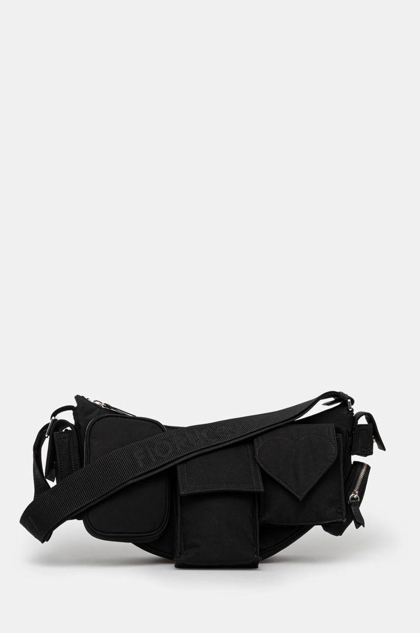 Чанта за кръста Fiorucci Nylon Super Pocket Bag Черно | U01FMABA123NY01BK01