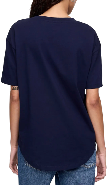 Тениска GAP T-Shirt GAP Logo Boyfriend Тъмно синьо | 407990-07, 1