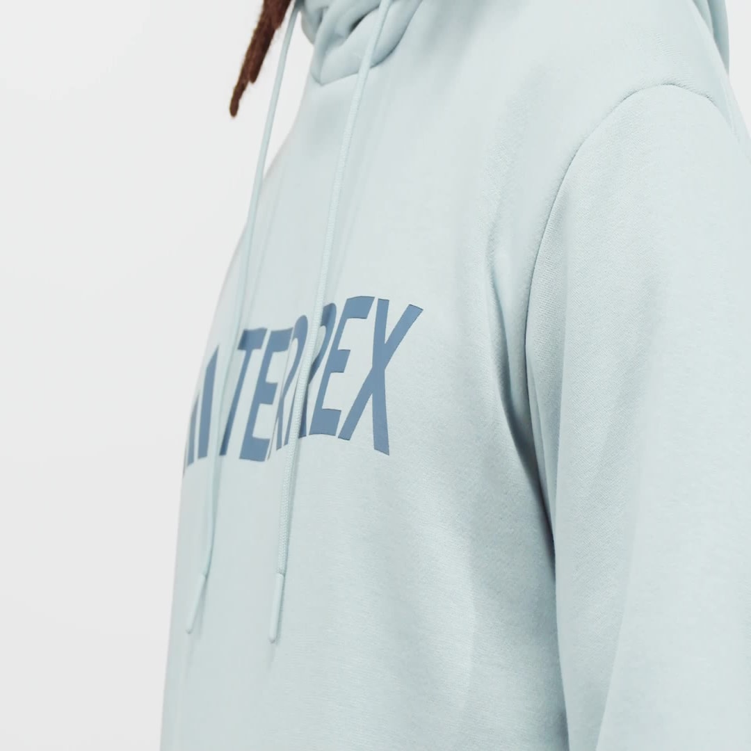 Суитчър adidas Performance Multi Logo Hoodie Синьо | JH3277, 1