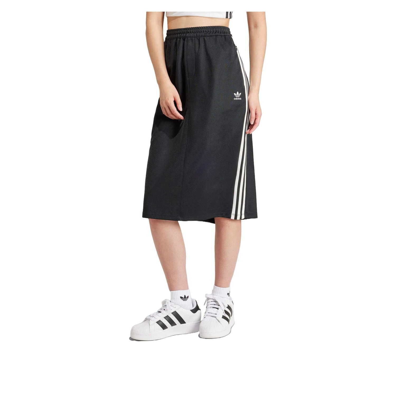 Пола adidas Originals 3-Stripes Black Midi Skirt Черно | IR6101, 0