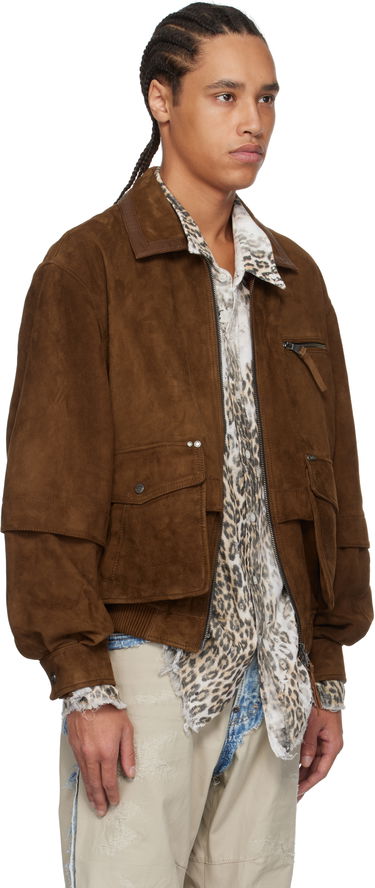 Яке бомбър Andersson Bell Andersson Bell Mikoos Suede Bomber Jacket Кафяво | awa673m, 1