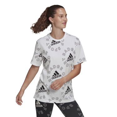Тениска adidas Performance Allover Print Sports T-shirt Бяло | HC9186, 1