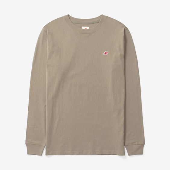 Тениска New Balance Made In Usa Core Long Sleeve T-shirt Бежово | MT21542TCO, 0