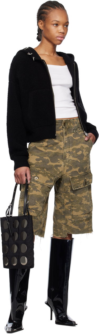 Суитчър We11done We11done Cashmere Knit Zip-Up Hoodie Черно | WD-KJ0-25-675-W-BK, 3