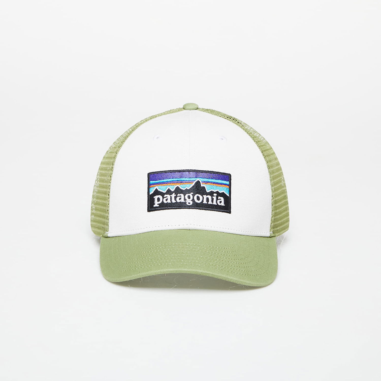 Шапка Patagonia Cap P-6 Logo LoPro Trucker Hat White/ Buckhorn Green Зелено | 38283 WBGN, 0