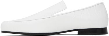 Облекло TOTEME TOTEME 'The Croco Oval' Loafers Бяло | 234-WAS813-LE0023, 2