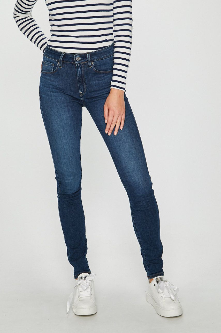 Дънки G-Star Raw ® 3301 High Waist Skinny Jeans Тъмно синьо | D05175.8968, 0