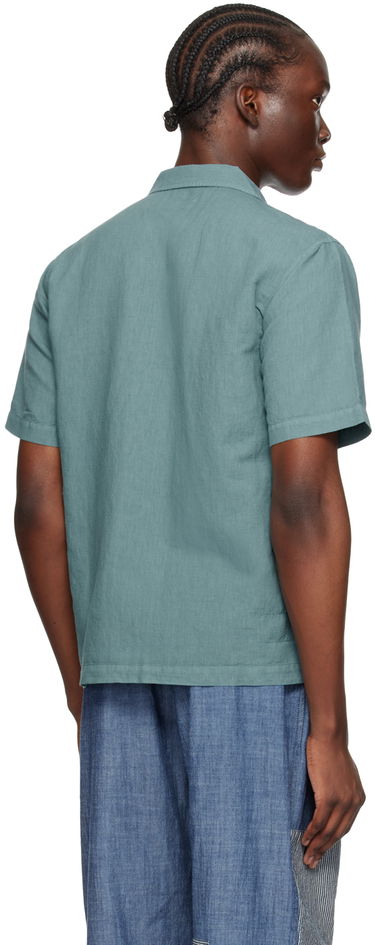 Риза Universal Works Universal Works Road Linen Shirt Зелено | P3067, 2