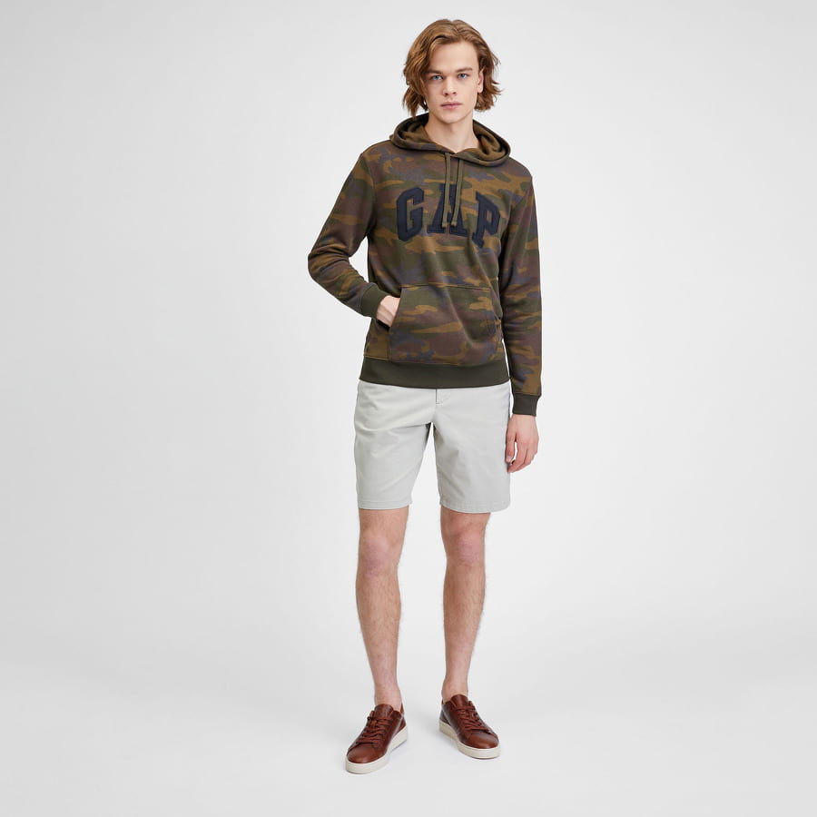Суитчър GAP Printed Heritage Logo Hoodie Кафяво | 804039-00, 1