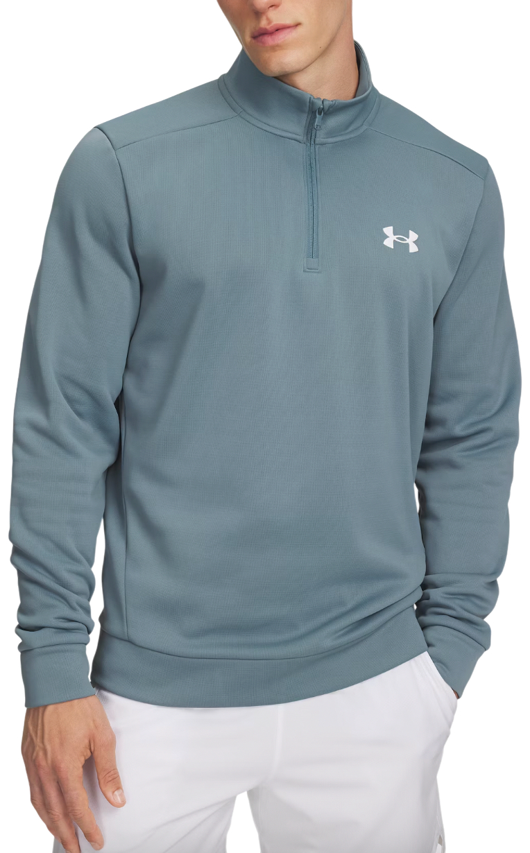 Суитчър Under Armour Armour Fleece 1/4 Zip Pullover Тюркоазено | 1373358-587