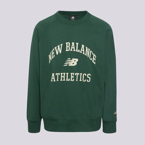 Суитчър New Balance Athletics Varsity Crew Sweatshirt Зелено | MT33550NWG, 0