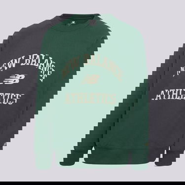 Суитчър New Balance Athletics Varsity Crew Sweatshirt Зелено | MT33550NWG, 0