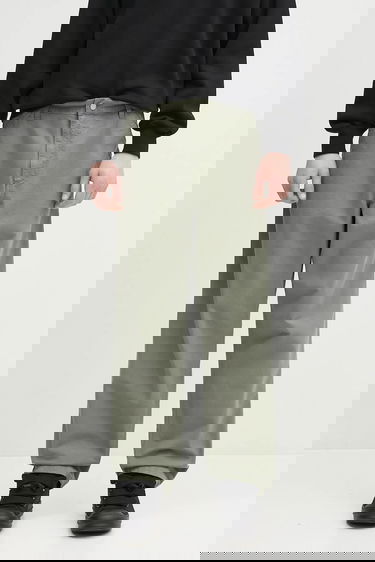 Панталони Carhartt WIP Cotton Relaxed Fit Single Knee Pant Зелено | I031499.1YFGD, 0