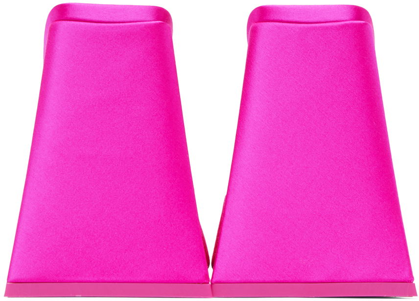 Облекло The Attico Attico Devon Satin Mules Розово | 232WS000 V007, 1