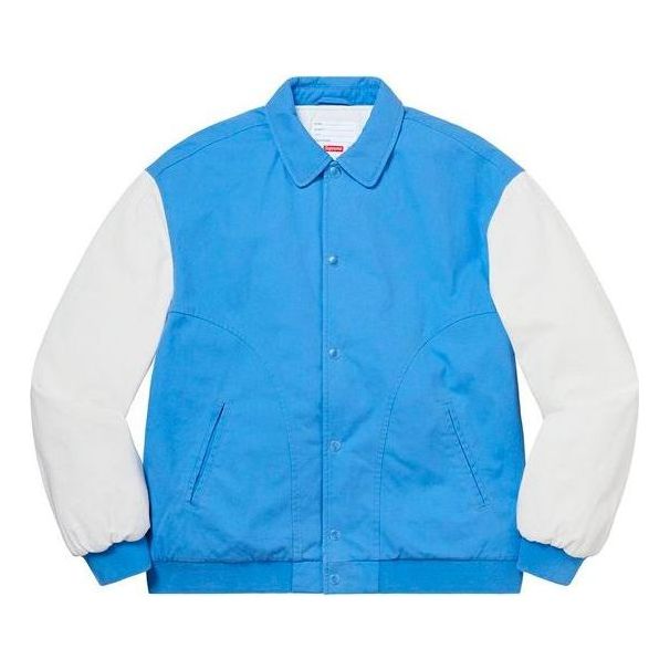 Яке бомбър Supreme Twill Varsity Jacket Синьо | SUP-SS20-615, 0