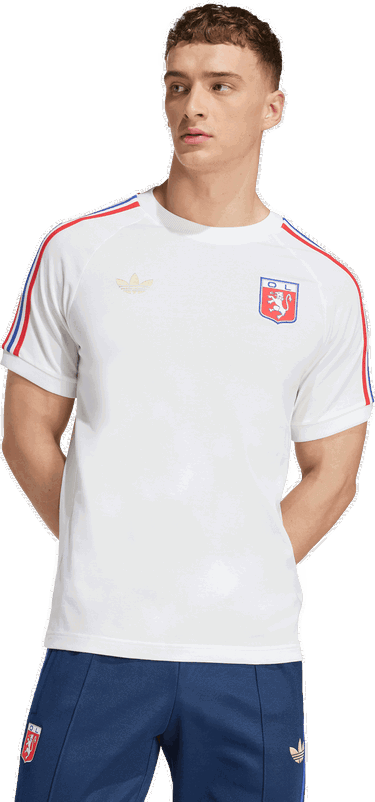 Тениска adidas Originals Olympique Lyon 75 T-Shirt Бяло | jl8080, 4