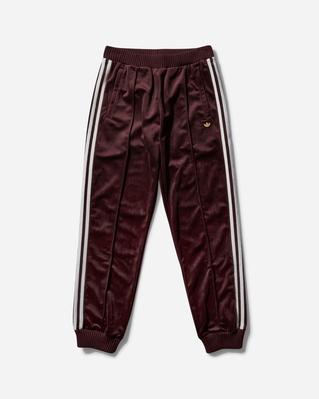 Premium Brushed Velvet Track Pants Shadow Brown