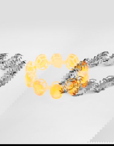 Гривна Dolce & Gabbana Anna 18-carat Gold Citrines and Diamonds Bracelet Оранжево
 | WBSB1GWCTR1ZOO00, 3