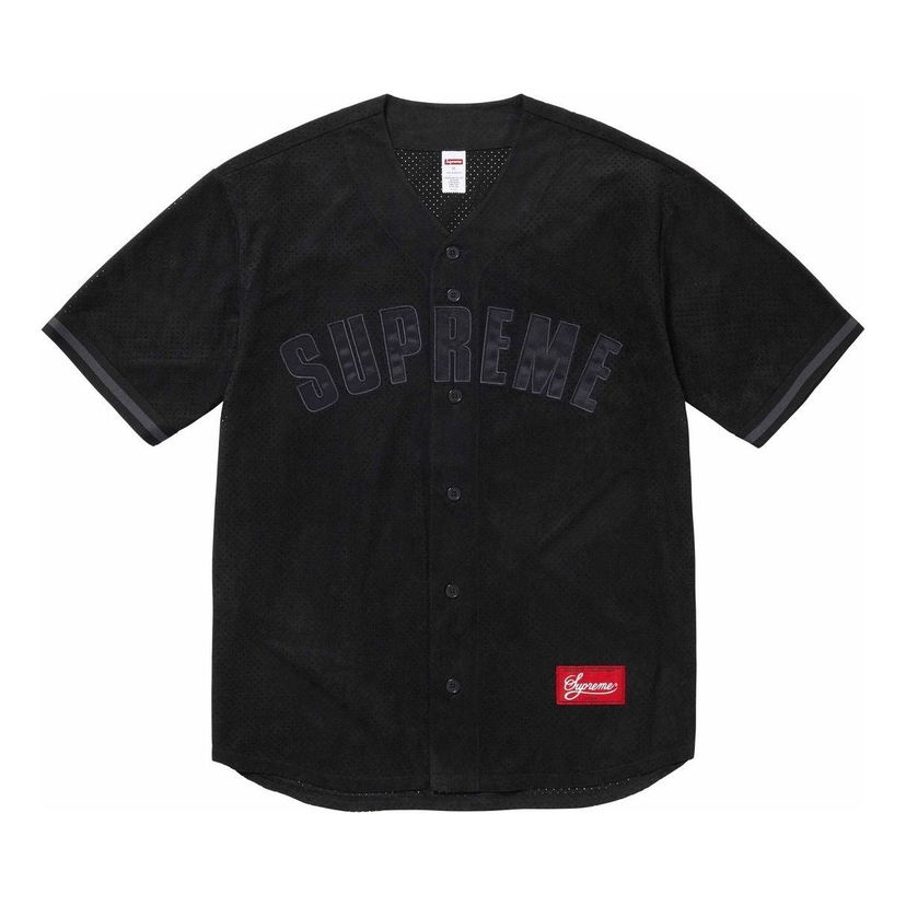 Фланелка Supreme Mesh Baseball Jersey Черно | SUP-SS24-210