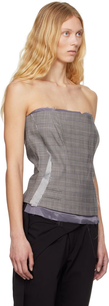 Съкратен топ Ottolinger Ottolinger Suit Corsage Top Сиво | 123-103023-02, 1