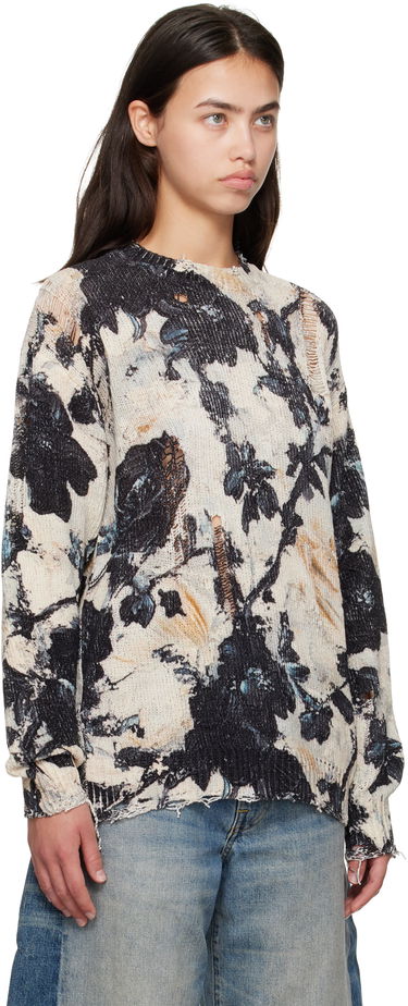 Пуловер R13 R13 Printed Boyfriend Sweater Многоцветен | R13WY199-Y220A, 1