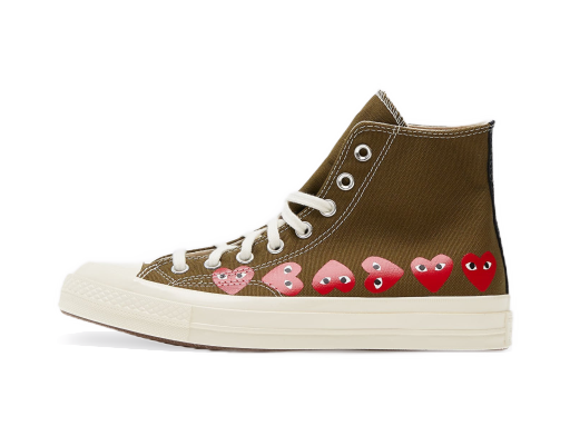 Кецове и обувки Converse Comme des Garcons x PLAY Chuck 70 High Зелено | 162973C