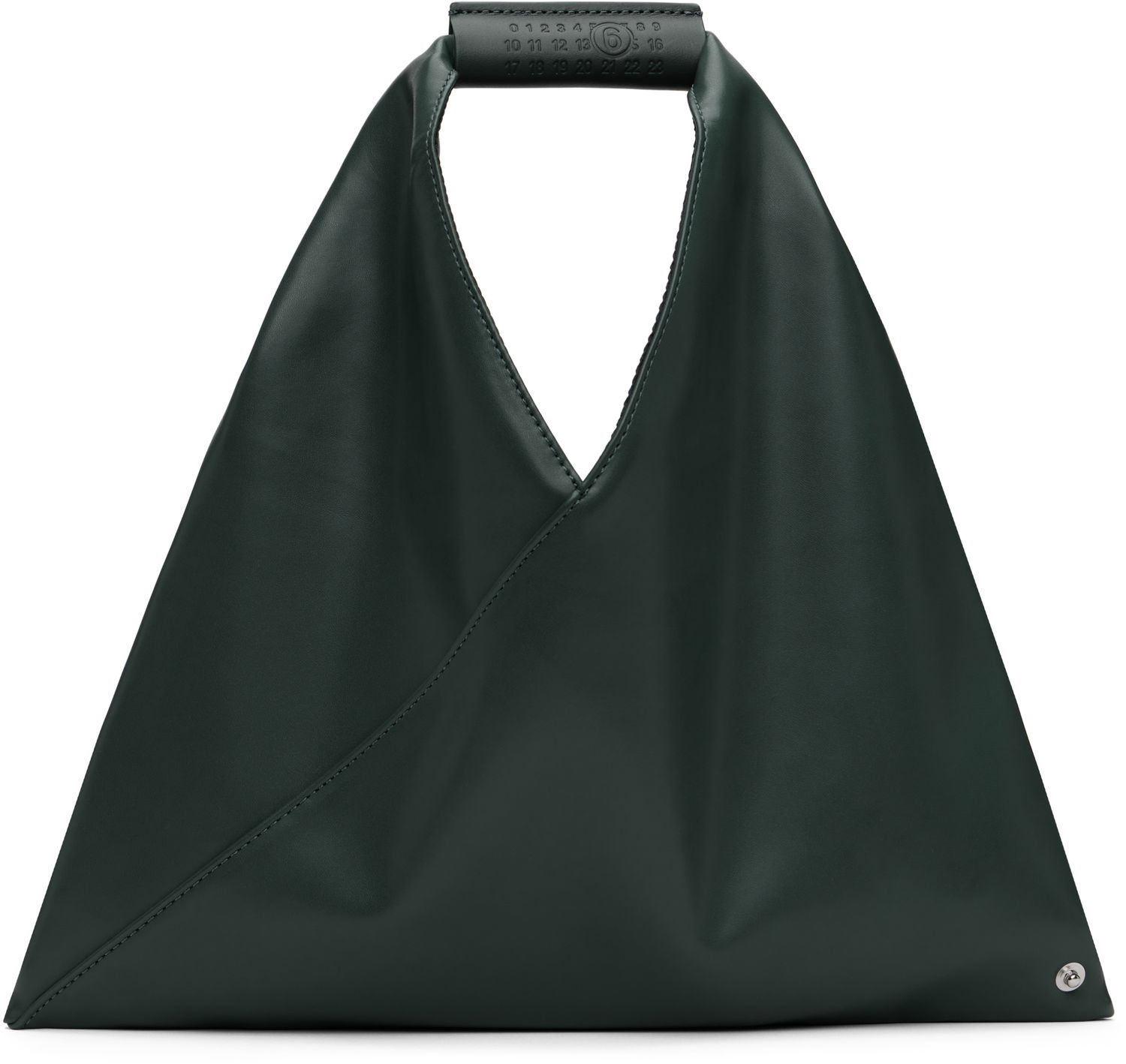Голяма пазарска чанта Maison Margiela Triangle Mini Tote Зелено | JAPANESE MINI - MM6, 0