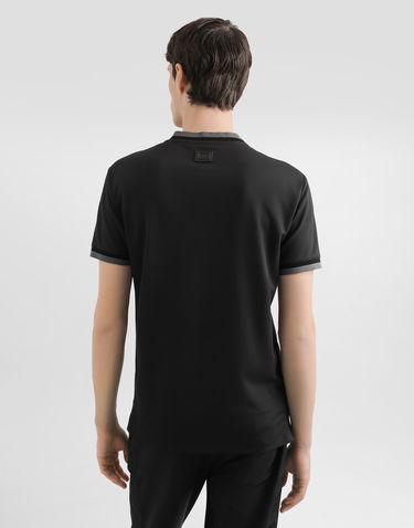 Тениска Dolce & Gabbana Dolce & Gabbana Jersey T-Shirt with Contrast Trim Черно | G8SW4THU7VEN0000, 2