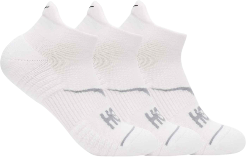 Чорапи Hoka One One Hoka No-Show Run Socks 3-Pack Бяло | 1122930-whtwh
